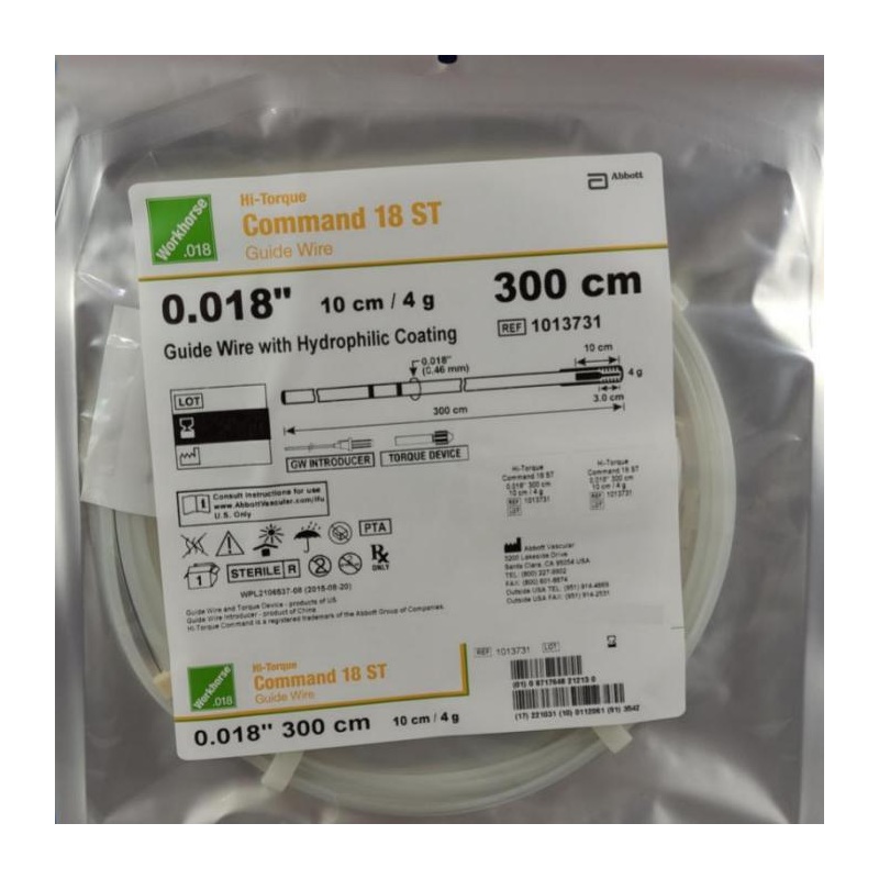 Abbott Hi-Torque COMMAND 18 ST hybrid peripheral crossing guidewire